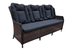 Диван плетеный для уличных кафе и ресторанов